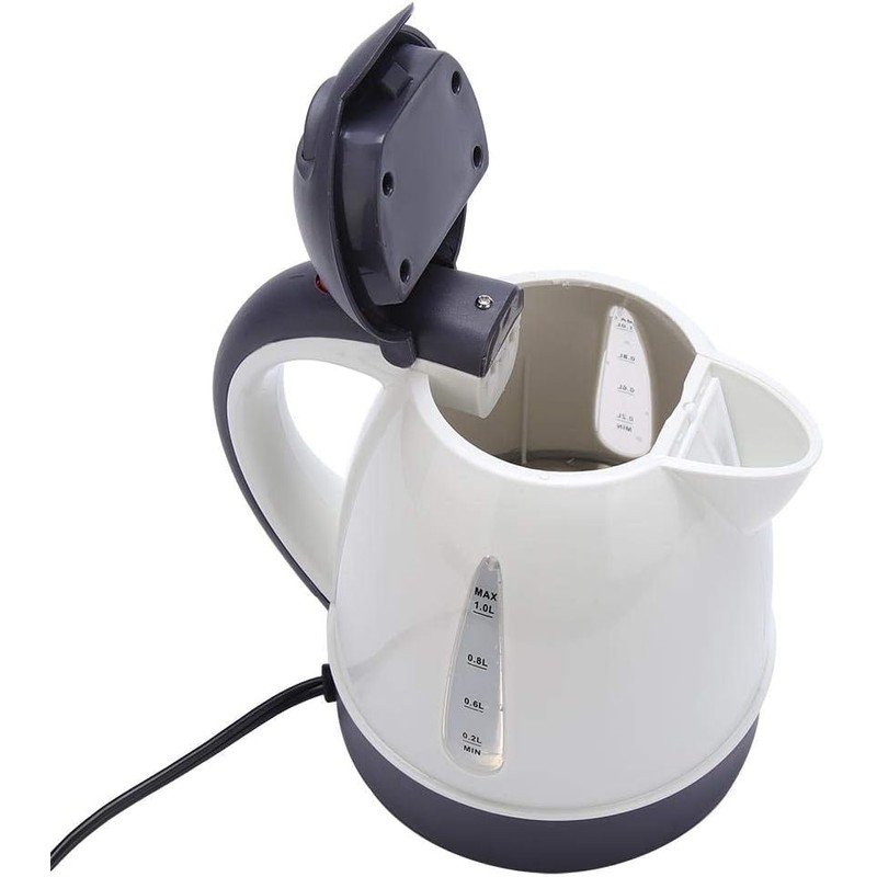 Portable Electric Travel Kettle, 12V Car Water Heater, 1000ml Capacity,