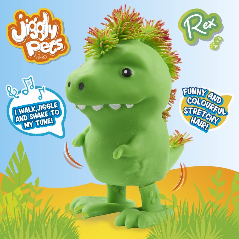 Jiggly Pets Rex the Dino, Interactive dinosaur toy with Motion