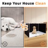 Dmnnlp Dog Pee Pad Holder with High Walls 35"x29"x17.3" No-Splash