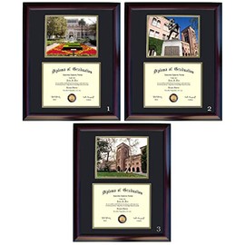 USC Diploma Frame - Photo Option #2 - Walnut Frame