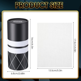 Outus 12 Pcs Geometric Car Tissues Cylinder Holder with 3 Ply Facial Tissue Bulk Black White Round Tissue Holder Travel Tissues Boxes Container for Car Cup Wedding Birthday Party