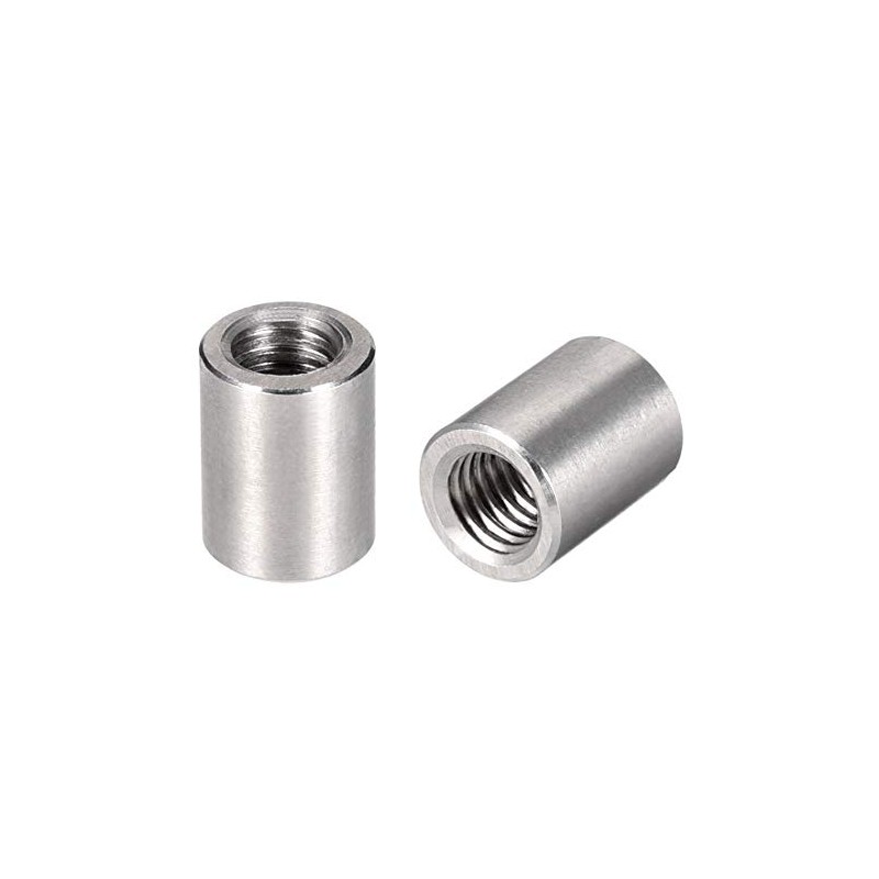 sourcing map M8 Round Connector Nuts, 304 Stainless Steel Coupling