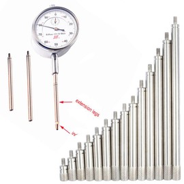 다이얼 표시기용 10MM 100MM 연장 로드 프로브 연결 HSS 액세서리 추가 사양 M2 측정 도구 [M2.5 45mm] 10MM 100MM Extension Rod Probe Connector for Dial Indicator HSS Accessory Additional Specifications M2 Measuring Tool [M2.5 45mm]