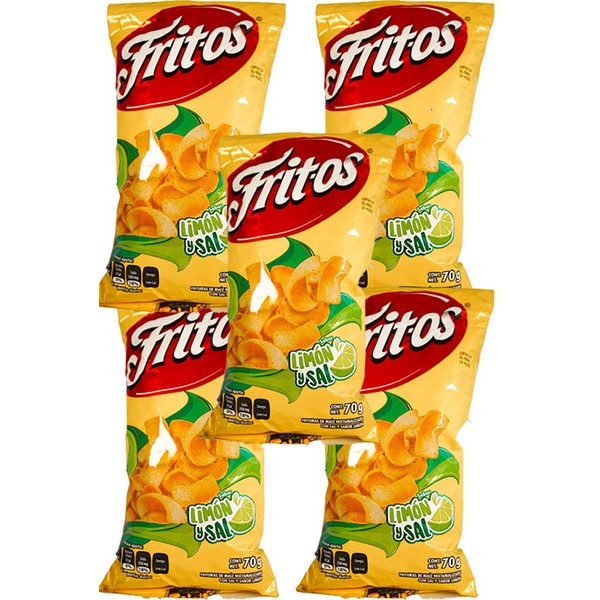 Sabritas FRITOS SAL Y LIMÓN 62 g (Caja con 5