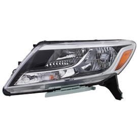 ALLIGATOR AUTO LIGHTS Headlamps Compatible with Nissan Pathfinder 2013-2016 Halogen Headlight Assembly with Bulbs Left Side/Driver Side Partslink: NI2502221 / OEM: 26060-3KA0B DOT/SAE Compliant