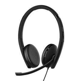 EPOS C10 USB Headset with Microphone, Wired Headphones with Simple and Flexible USB-C Connection and EPOS BrainAdapt Technology