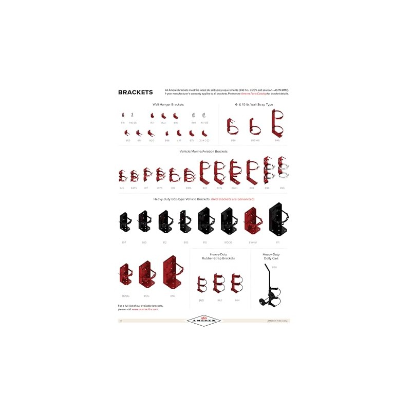 Amerex 810 Heavy Duty 7" Inch Diameter Vehicle Fire Extinguisher