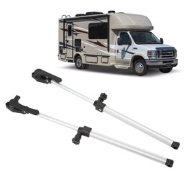 lvifloae Window Support Rod, 2 Pieces Window Stays 310-435mm Telescopic Aluminum Alloy Window Arms for RV Trailer