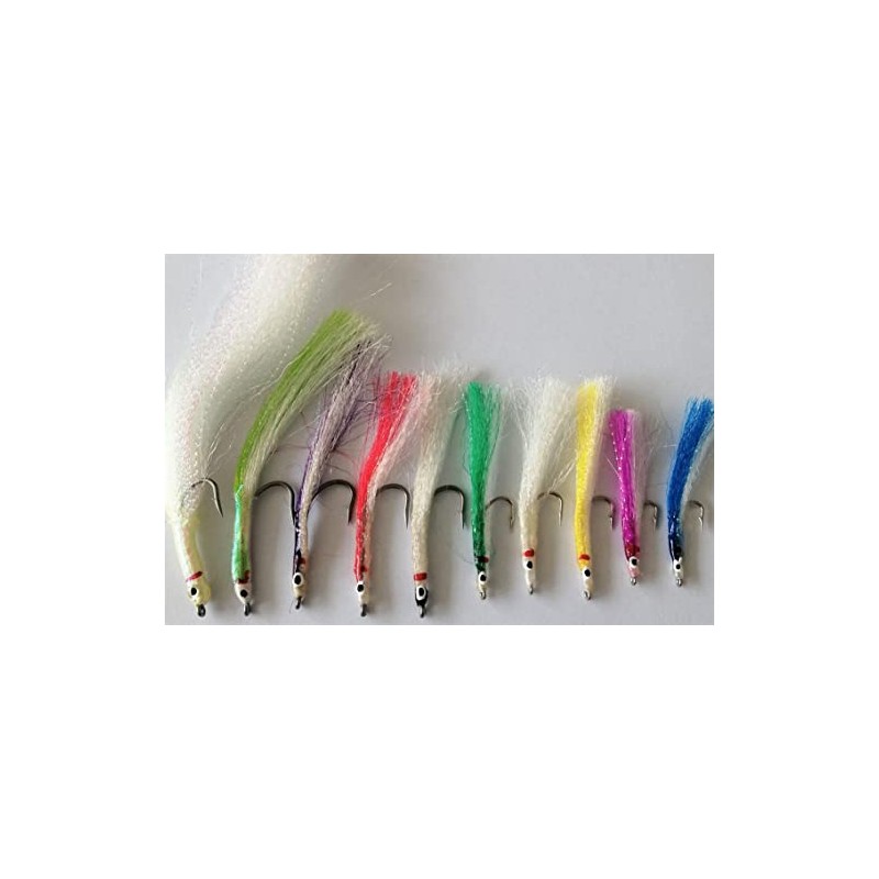 BestCity Fly Fishing Saltwater Sandeels Mixed Colour Selection Pack Of