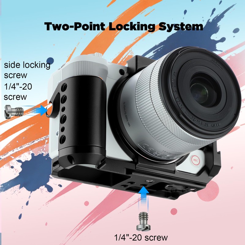 Leftfoto R50V Camera Cage for Canon R50V with Handle Grip