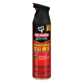 DAP Weldwood Original Spray Adhesive Contact Cement, Clear, 14 oz (7079800120)