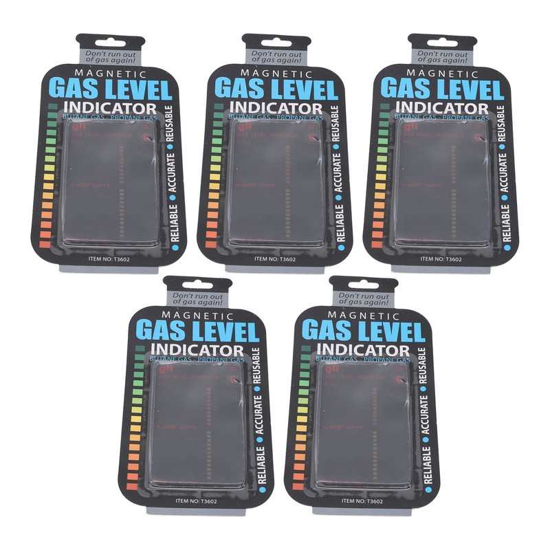5pcs Gas Level Indicator Portable Magnetic Propane Fuel Level Indicators