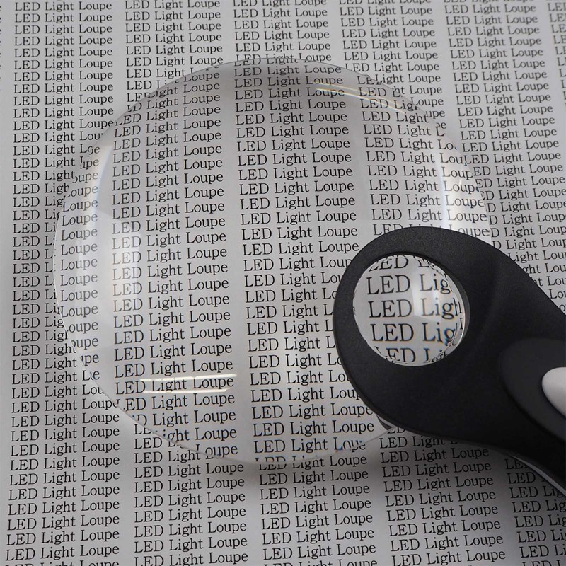 Easy to Read Letters, Large Lens Type, LED Light Included