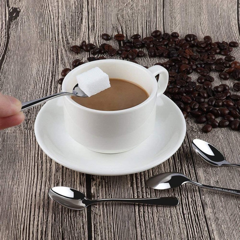 Espresso Coffee Spoons Stainless Steel 6 Pieces Mini Spoons 4.2