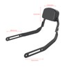 Motorcycle Detachable Passenger Sissy Bar Backrest with Cushion Pad Compatible