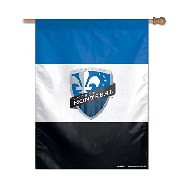 SOCCER Impact Montreal Vertical Flag, 27" x 37"