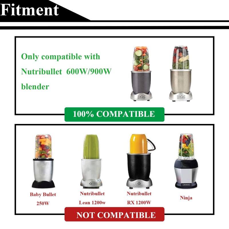 Extractor Blade for Compatible with Nutribullet Replacement Parts 600W/900W Cross