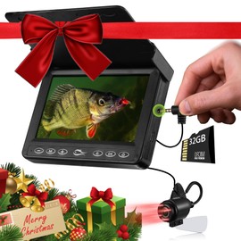 FishPRO Underwater Fishing Camera w/DVR - 4.3'' (NO Need Learn) Ice Fishing Camera Underwater, White/IR Lighting, 16GB SD Card, 1000TVL Ice Fishing Fish Finder for Boat Lake Kayak Ice Fishing