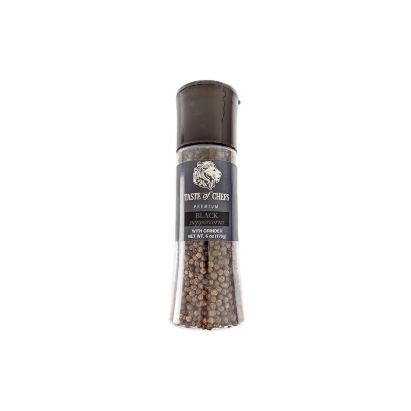 Taste of Chefs Black Peppercorns, 6oz