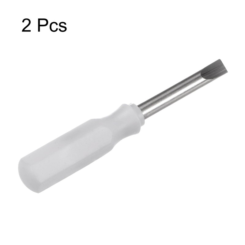 HARFINGTON 2Pcs SL3.0 Mini Slotted Screwdriver 3mm Magnetic Flat Head