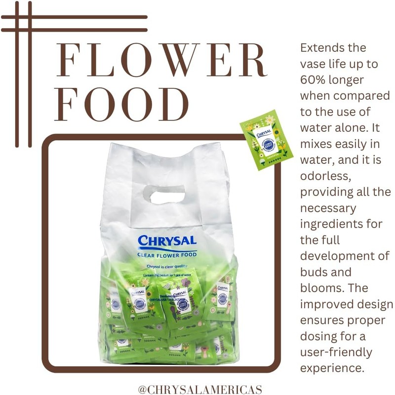 Chrysal Flower Food -100 Packets
