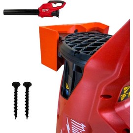 Milwaukee M18  Leaf Blower Wall Mount - Compatible with 2724-20 & 2724-21 - Leaf Blower Wall Mount Holder Bracket for Garage Storage - Easy Installation with Free Screws Included (Black) - Colour: Red