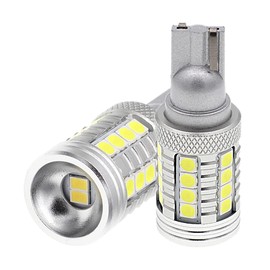 Autart T16/T15 LED White Back Lamp, Explosive Light, Built-in Canceller, 2000 Lumens, 3030 LED, 24 + 3020 LED, 2 Rungs, DC10V-24V, Non-Polarity, Backlight, Set of 2