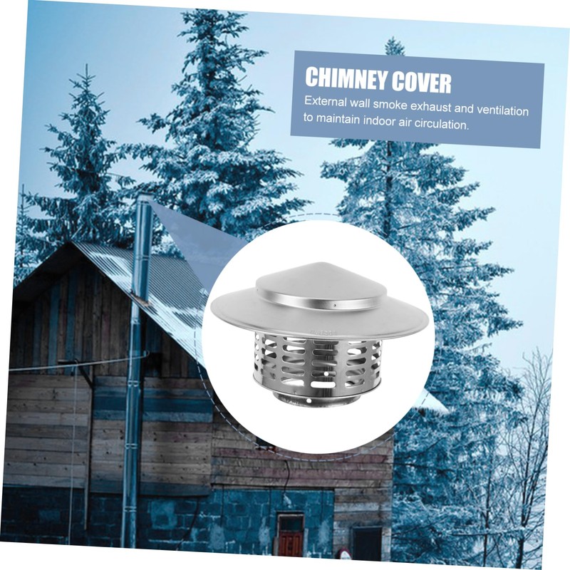 Mipcase Heavy Duty Stainless Steel Chimney Rainproof Roof Vent Cover