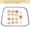 sourcing map 4Pcs Metal Purse Handle Trapezoid Handbag Ring Buckle