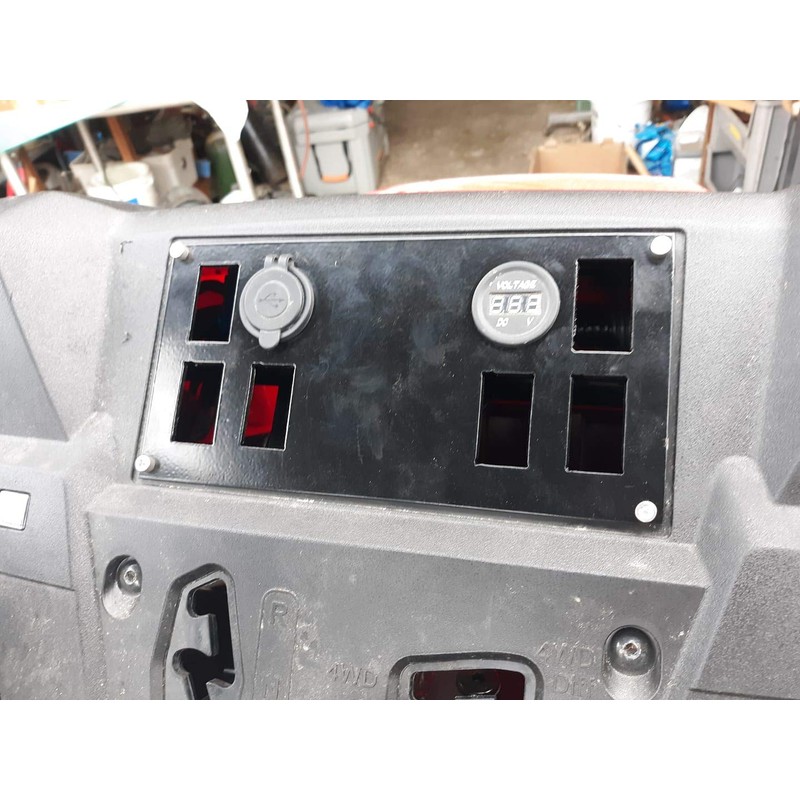 Compatible with Honda Pioneer 700 Switch Plate/dash panel Winch, Horn,