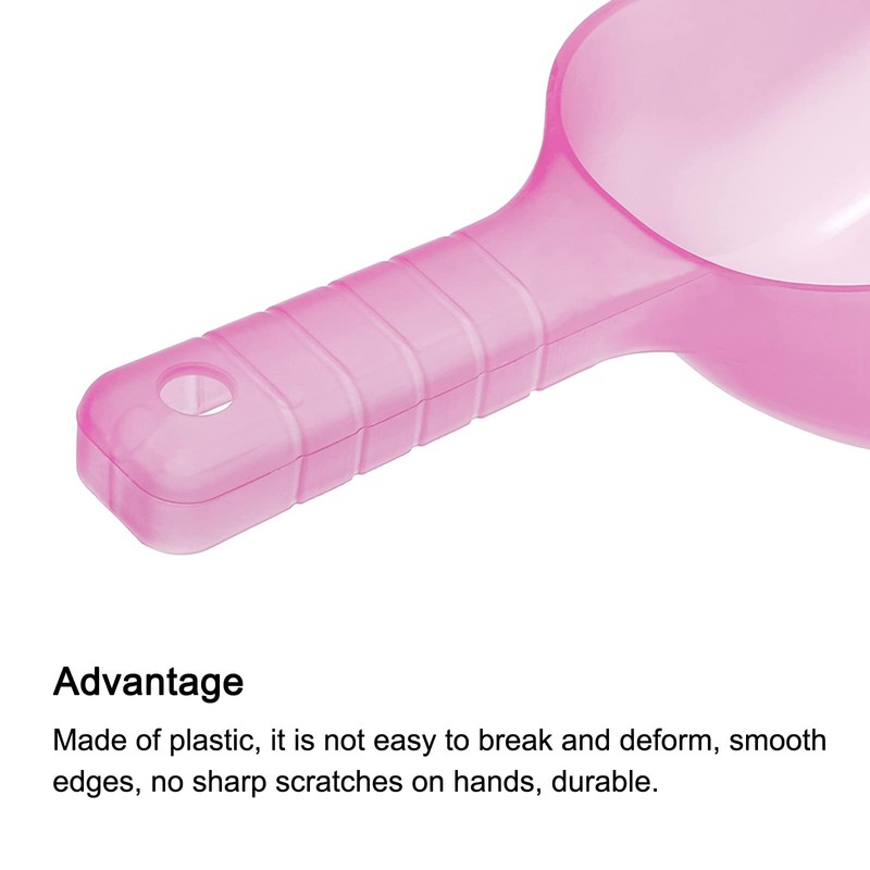 PATIKIL 12oz Ice Scoop, 2 Pack Plastic Ice Maker Shovel