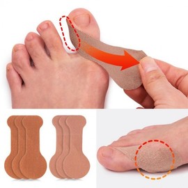 5P bent toe taping band big toe protector ring toe spread pink 3ea