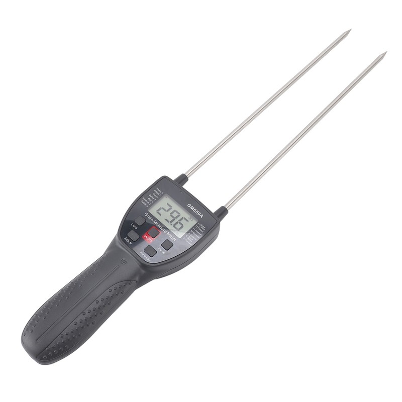 Grain Moisture Meter 300mm Probe Multifunctional Digital Hay Moisture Tester
