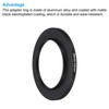 PATIKIL 39mm-52mm Metal Step Up Ring with Cleaning Cloth, 2
