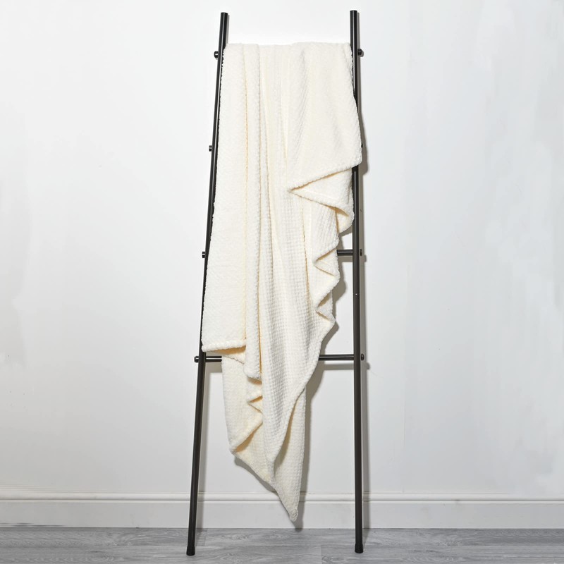 Dreamscene Luxury Waffle Honeycomb Mink Soft warm Throw Over Sofa