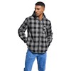 Elesuit Men's Full Zip Fleece Flannel Jackets Shirt Plaid Cotton