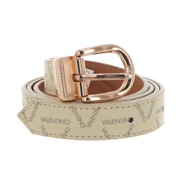 Valentino Liuto Logo Belt W110 Ecru/Multi/Oro - Can be Shortened, Ecru / Multi / Oro