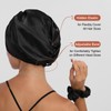 LUKACY Satin Bonnet Silk Bonnet Hair Bonnet for Sleeping, Large