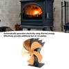 5 Blade Heat Powered Stove Fan Fireplace Fans Self Generating
