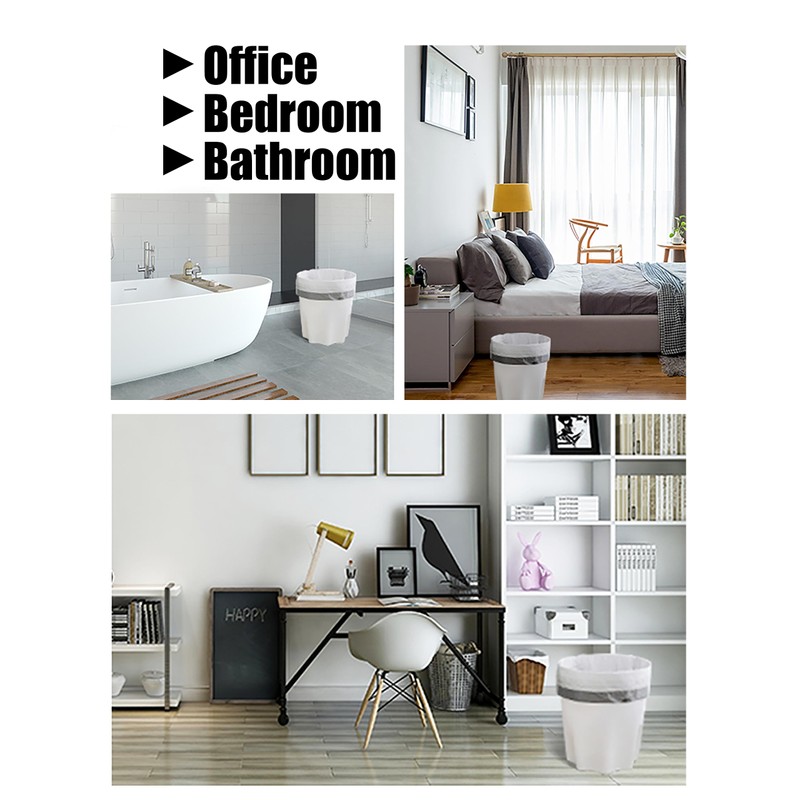 取っ手付きゴミ袋 100枚 10l 白 半透明 強 取り出しやすい 収納 臭わない エコ素材