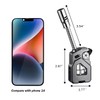 Jet Torch Lighter, Butane Refillable Lighter with Punch, Candle Long