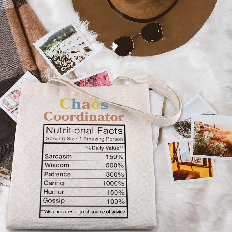 Chaos Coordinator Shopping Bag Boss Lady Gift Team Mom Tote