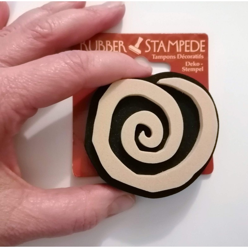 Swirl Decorative Rubber Stamp for Crafts