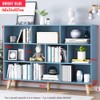IOTXY Wooden Open Shelf Bookcase - 3-Tier Floor Standing Display