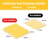 20Pcs Soldering Sponge 50x35mm Square, Replacement Solder Welding Iron Cleaning