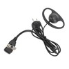 2 Way Radio Earpiece 2 Pin Plug D Shape Security