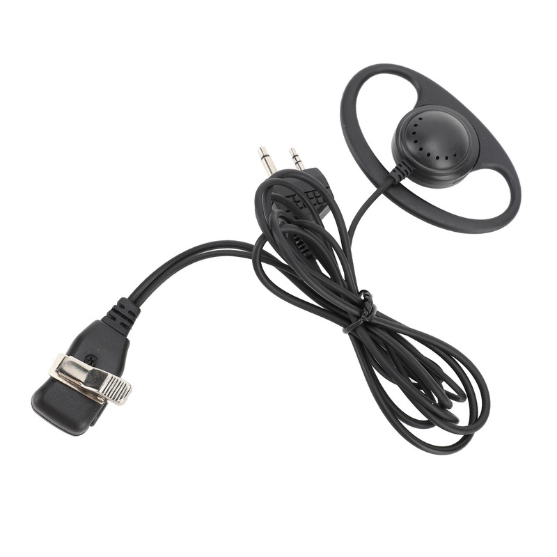 2 Way Radio Earpiece 2 Pin Plug D Shape Security