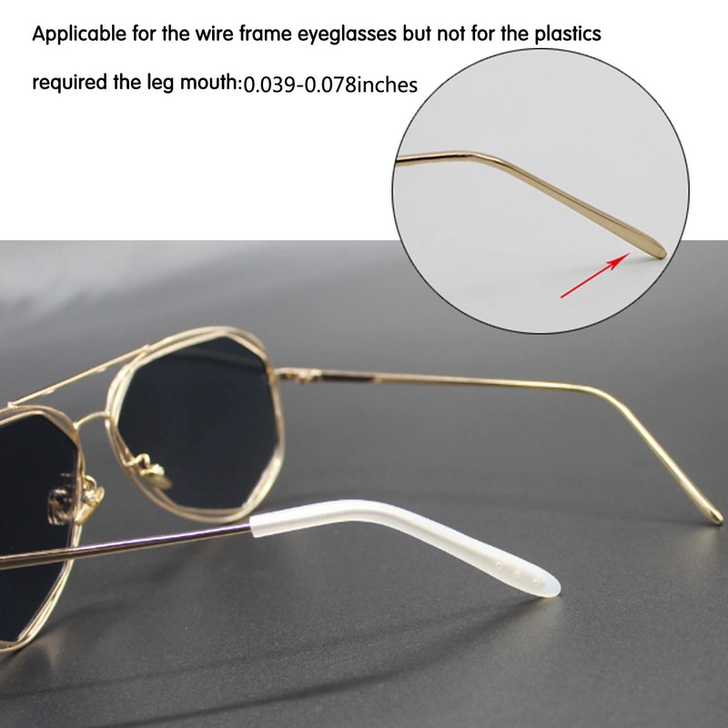 KECHIO Temple Tips for Eyeglass Anti Slip Glasses Ear Grip