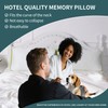 HKYLRAN Luxury Hotel Cooling Pillow for Sleeping,Medium Firm Shredded Memory