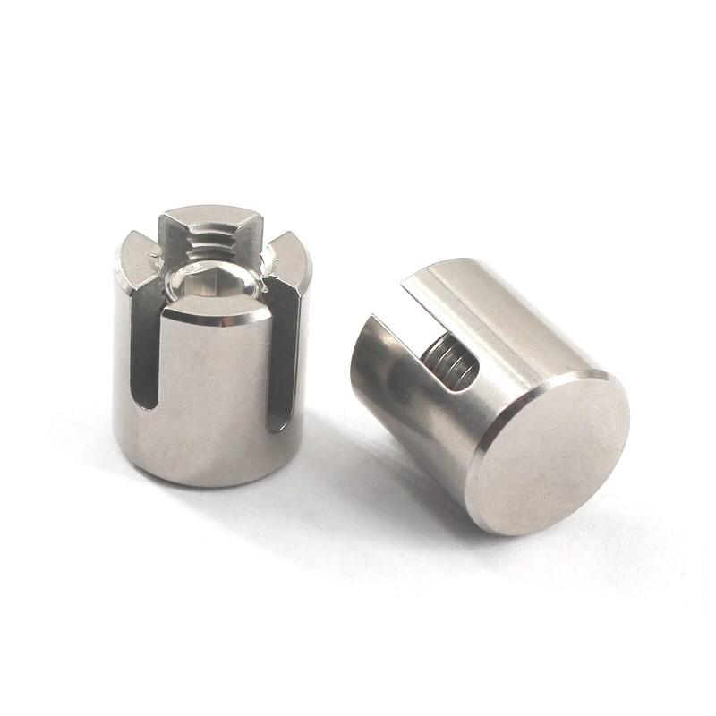 6pcs Stainless Steel 2mm Cross Cable Clamps Wire Rope Cross